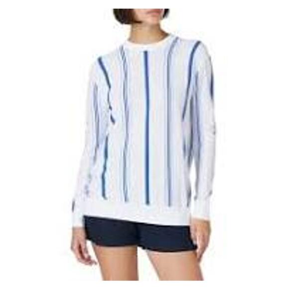 Thakoon Collective women’s white light cotton crew neck sweater size small - Picture 1 of 9